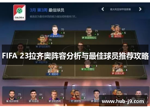 FIFA 23拉齐奥阵容分析与最佳球员推荐攻略 FIFA 23拉齐奥阵容分析与最佳球员推荐攻略